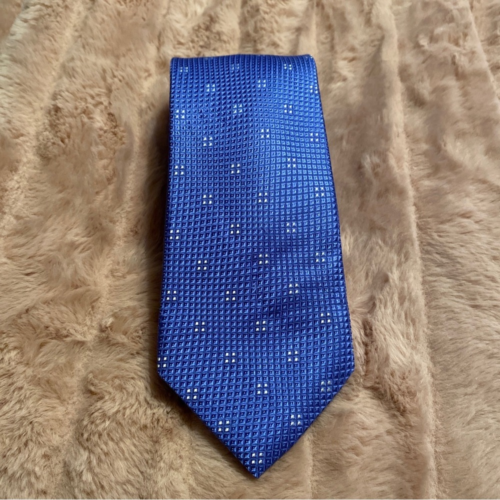 Michael Kors blue silk tie
